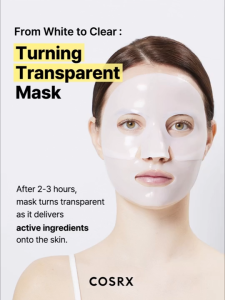 Cosrx Advanced Snail Mucin Glass Glow Hydrogel Mask 3s(Overnight Treatment)