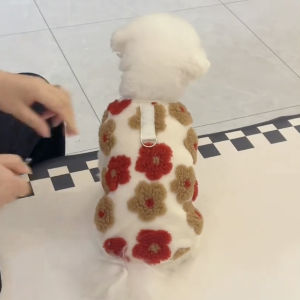 Thickened Warm Winter Clothes for Dogs Teddy Bichon Yorkie Pet Apparel Small Size Dog Clothes Cotton Casual Style Pets Supplies