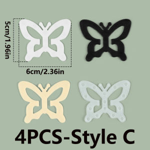 4PCS Bra Strap Clip Adjustable Bra Clips Anti-Slip Racerback Converter Clips Adjustable Straps for Dresses Tops Sports