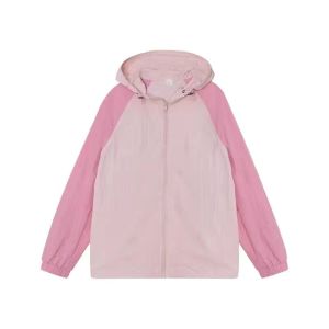 ลำลอง น้ำหนักเบา แขนยาว เสื้อแจ็คเก็ตมีฮู้ด ผู้หญิง ฤดูใบไม้ผลิ ฤดูร้อน ใหม่ ดีไซน์ ระบายอากาศได้ดี กันน้ํากันลม เสื้อโค้ท