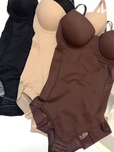 Đồ Lót Định Hình Body Toàn Thân Cho Nữ Có Chức Năng Kiểm Soát Vùng Bụng Dây Đeo Vai Có Thể Điều Chỉnh Phần Đáy Quần Có Móc Cài Màu Đen Nâu Trắng Be Đỏ Size S M L XL 2XL 3XL