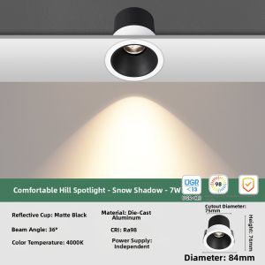NVC | Anti-glare Eye Protection Full Spectrum Recessed Spot Light 36 Degrees