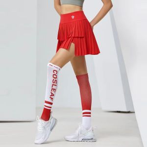 2024 Mùa Hè Mới Chất Lượng Cao Phụ Nữ váy tennis eo cao hai lớp váy xếp ly Phòng Tập Thể Dục tập thể dục chạy bộ Yoga mềm ngắn tập luyện thể thao Skort Váy