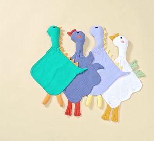 Baby Animals Plush Toy Soft Towel Newborn Snuggle Comforter Soothe Calm Sleeping Blankets Infant Swaddle Towel Kids K87