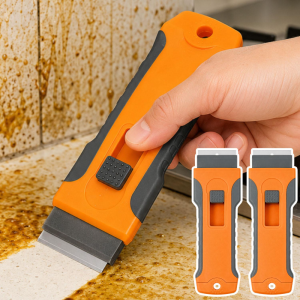 360 Degree Rotatable Aluminum Alloy Cleaning Scraper / Multi-Purpose Glue & Sticker Remover Razor Tool / Label Paint Adhesive Removal Handheld Scraper Knife Kit