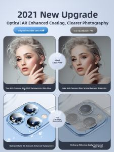 xilixili | Bảo Vệ Ống Kính Camera Toàn Diện Chống Sốc Chống Bụi Cho iPhone 13 Series Cao Cấp