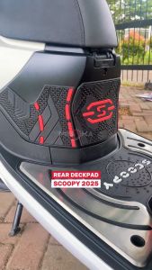 Misoka Rear Deckpad Cover Scoopy 2025 Rubber Karet Aksesoris Motor Honda