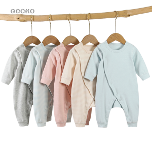 Warm Fleece Cotton Long Sleeve Baby Sleepwear Autumn Winter Spring Style Double Layered Belly Protector Child Clothing