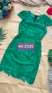 MYDU SALE : Đầm Ren Dự Tiệc Ôm Body – MS 2026 – Xanh Két Nổi Bật Tôn Dáng Cực Đỉnh