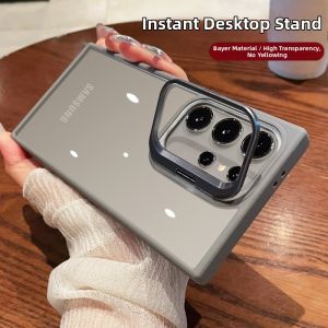 SHUXIE | Anti-Shock Transparent Thin Silicone Lens Mount Phone Case for Samsung S24 Ultra S23 Ultra S22