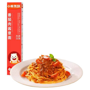 Bear Coming Tomato Meat Sauce Pasta Childrens Instant Noodles Spaghetti Fast Food Pasta Bear Coming Official Store