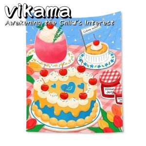 VIKAMA Halloween Cute Cartoon Tapestry Garage Door Decoration Perfect for Home Outdoor Parties and Holiday Decorations