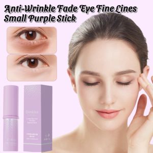 Anti-Wrinkle Fade Eye Fine Lines Small Purple Stick Moisturizing Hydrating Eye Cream Brightening Fade Dark Circles Eye Care抗皱精华眼棒