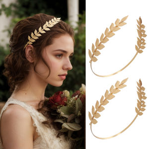 1 Pcs Metal Leaf Headband Bridal Headband Golden Leaf Hair Card Headdress Hair Accessories Gift