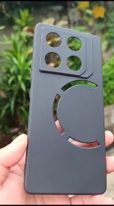 Case Infinix Gt 20 Pro Terbaru Black Premium Tali Lanyard Ring Standing Silikon Soft Casing Handphon