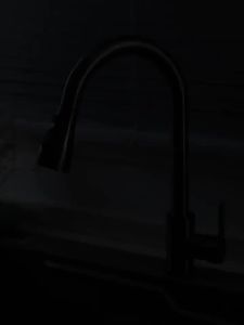 Stainless Steel Pull-down Anti-splash Hot and Cold Kitchen Faucet