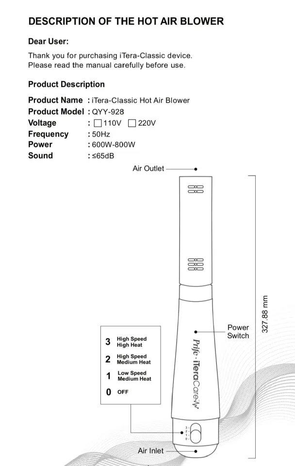 Original Prife iTeraCare Classic Frequency Therapy Device with