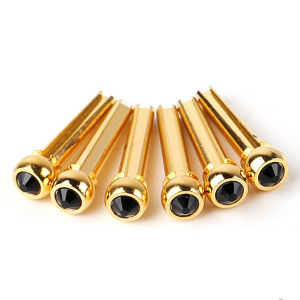 หมุดยึดกีตาร์อะคูสติกทองแดงสำหรับผู้เริ่มต้นอุปกรณ์เสริมกีตาร์เรโซแนนซ์แบบเล็บสาย