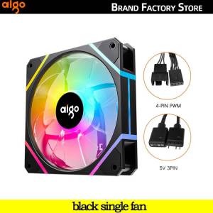 Aigo AM12PRO RGB FAN Ventoinha 120mm Pc Computer Case Fan PWM 12cm White CPU Water Cooler Silent ARGB Fans Cooling Ventilador