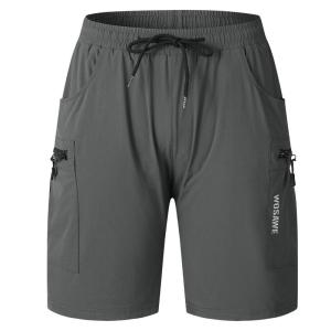 WOSAWE | Wosawe Summer Cycling Shorts Mens Casual Breathable High Elastic Road Mountain Bike Speed Descend Riding Pants 48cm inseam