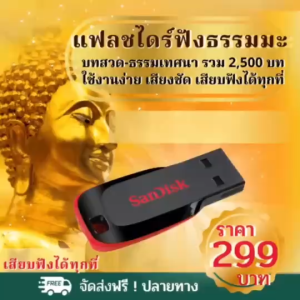 แฟลชไดร์ฟธรรมะ USBธรรมะบทสวดมนต์ เพลงธรรมะ และธรรมเทศนาจากพระอาจารย์ดังๆกว่า2100ไฟล์