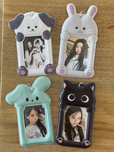 Transparent 3 Inch Cartoon PVC Card Holder