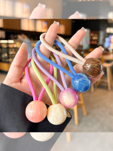 สไตล์เกาหลี หวาน น่ารัก เจ้าหญิงอุปกรณ์เสริมผมผมวงหัวเชือกง่ายเกือบได้สูงผมหางม้าผม ยืดได้ วง