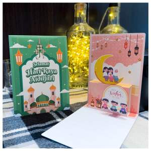 High Quality Pop Up Cards for Birthday Christmas Hari Raya CNY Deepavali Festivals Thank You Frienship and many more