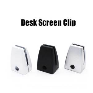 Aluminum Alloy Desk Clip Divider Desk Screen Partition Clip Glass Baffle Fixing Clamp