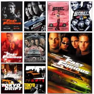 Action Racing F-Fast and Furious Poster Premium Decor Art & Gift for Household Lounge Home Ornaments