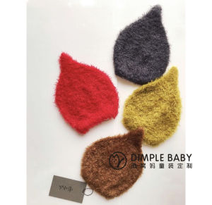 Dimple Baby 20aw Boys and Girls Japanese Autumn and Winter Plush Hat Baby Cute Babys Knit Hat Elf Hat