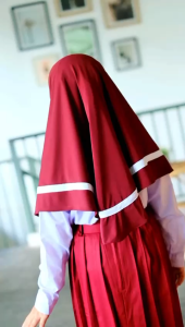 Kerudung Sekolah Anak SD Afifah Jersey Ukuran 5 - 10 Tahun Jilbab Anak Sekolah Hijab SD Tk Kerudung Sekolah Pramuka