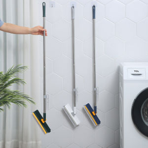 Large V-Shaped Floor Cleaning Brushes 180° Rotating 4 in1 Scrubber Brush Long Handle Cleaning Tool