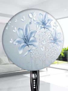 Full-Coverage round Electric Fan Dust Cover Outdoor Protection Accessories Home Use Standing Fan Cover Country Style