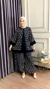 ONE SET TERBARU setelan celana kulot motif cantik atas bawah batik model kekinian