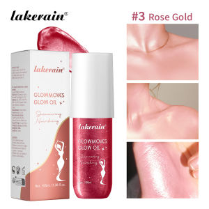 Lakerain Glowmotions Glow Body Oil 100ml Long Lasting Hydrating Shimmer Bronze Non-Greasy Summer Body Care Glow Oil Makeup