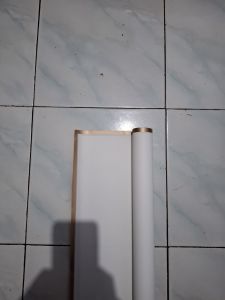 gold line flower wrapping color transparant cellophane/kertas bunga hand bouquet/pembungkus buket/kertas buket