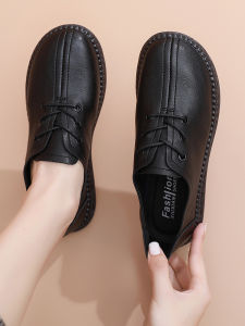 SHIPAILUO | New 2025 Comfortable Casual Mom Shoes Spring Soft Bottom Anti-slip Cow Tendon Sole Womens Mid-aged And Elderly Footwear