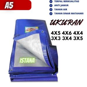 TERPAL PLASTIK A5 (waterproof) LEMBARAN 2x3 2x4 2x5 3x3 3x4 3x5 4x4 BERKUALITAS TERMURAH