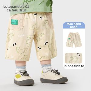 CUTEPANDAS | Quần Short Mỏng Thun Thể Thao Dành Cho Nam Và Bé Trai Mùa Hè