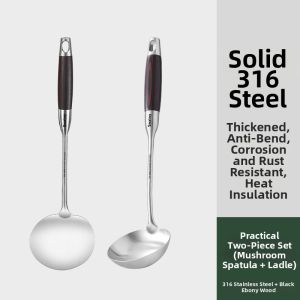 CHUANGSHUNFU | 316 Stainless Steel Food Grade Thickened Mushroom Shaped Spatula