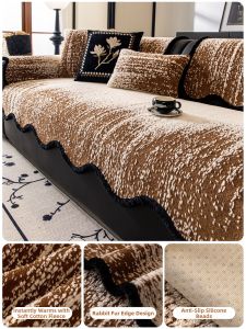 Warmness New Year Ambience Odd Shape Fluffy Anti-slip Sofa Cushion