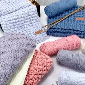 (23 Colors) 8 PLY Milk Cotton Knitting DIY Smooth Yarn Wool Crochet Cotton Fiber Knitted Thread 100g