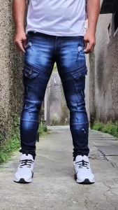 Celana Cargo Pria Panjang & Celana Jeans Laki-laki Dewasa Pakaian Cowok Keren Fashion Jins Terbaru