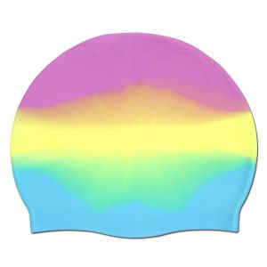 Mũ Bơi Silicon Dành Cho Người Lớn Có Bảo Vệ Tai Chống Trơn Trượt Ôm Sát Thoải Mái Chống Rách Thích Hợp Cho Kỳ Nghỉ Biển & Bơi Thi Đấu