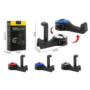 Móc treo đồ trên ô tô đa năng cao cấp chiếc móc treo đồ có kẹp điện thoại sau ghế ôtô móc treo đồ trong phụ kiện oto xe hơi