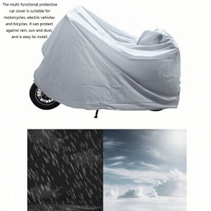 XL140x240cm Motorcycle Cover PEVA Single-layer Rainproof and Sunproof Bicycle Cover Electric Vehicle Protection Motorcycle Hood