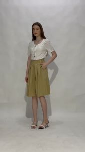 MINEOLA Sahara Latte Stroll Cotton Pants: Pakaian Desain Unik untuk Musim Panas