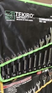 Tekiro Kunci Ring Pas Set 8 - 24mm 11 Pcs Cod Kunci Ringpas Set Lengkap