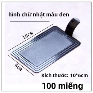 Hộp Đựng Bánh Tròn Vuông Bằng Nhựa Màu Đen Và Vàng Cho Bánh Mousse Và Các Món Tráng Miệng Khác Phụ Kiện Nhà Bếp